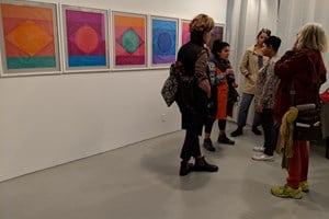 Sharmistha Ray, 'Thinking Collections: Open Studios | Artists at EFA,' Artist Studio, The Elizabeth Foundation for the Arts, Midtown, New York (20 October 2018). Courtesy Asia Contemporary Art Week. Photo: Li Fong. 